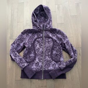 Lululemon Athletica Purple Paisley Zip-Up Hoodie